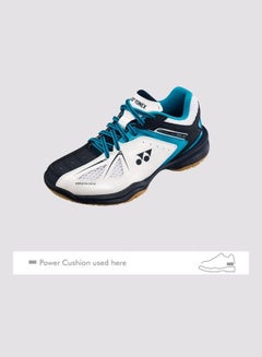 Lightweight Lace-Up Badminton Shoes White/Blue