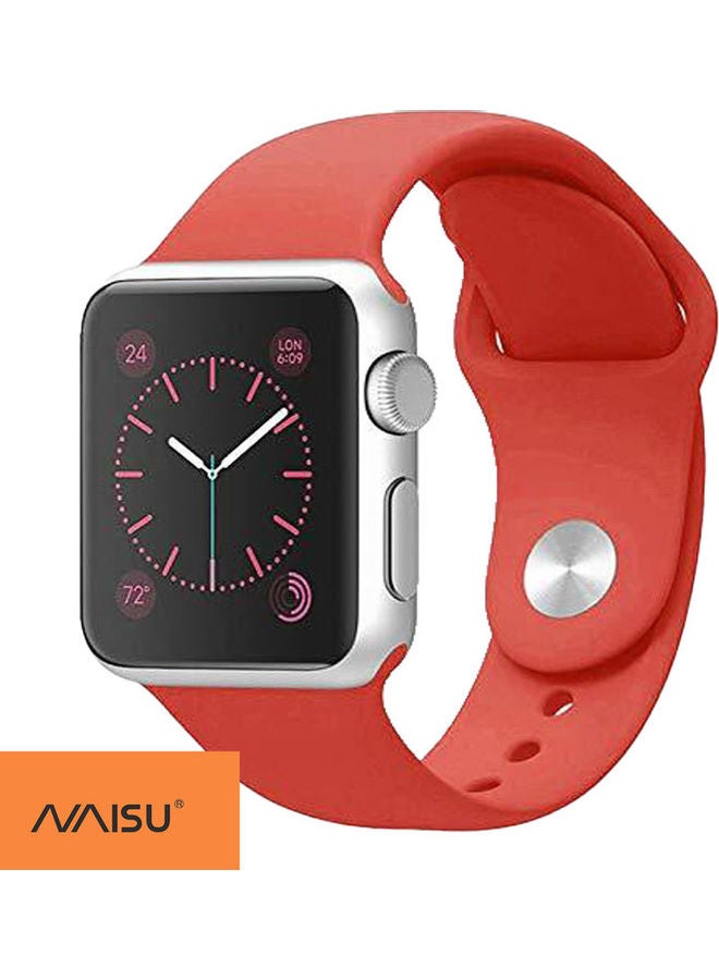 NAISU Replacement Wristband For Apple Watch Series Red