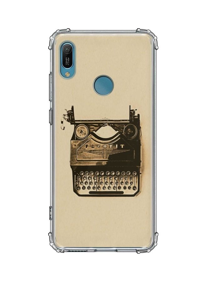 Stylizedd Protective Case Cover for Huawei Y6 Prime Grey/Brown