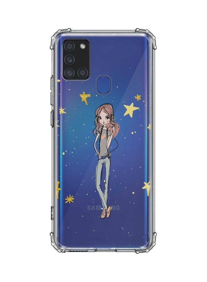 Stylizedd Protective Case Cover For Samsung Galaxy A21s Girl Next Door
