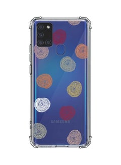 Protective Case Cover For Samsung Galaxy A21s Circular Scribbles
