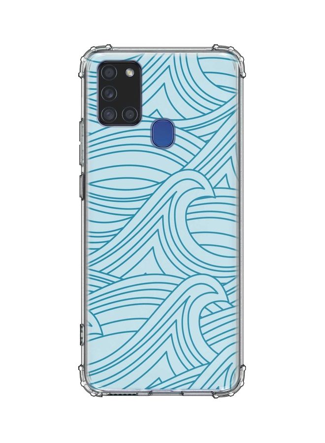 غطاء حماية واقٍ لهاتف سامسونج جالاكسي A21s البحار الثائرة