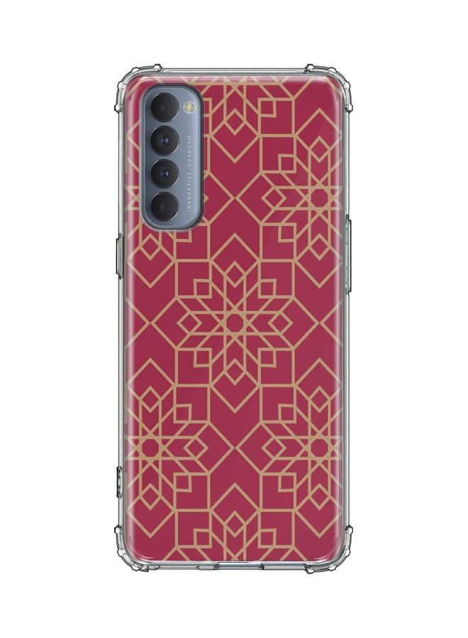 Stylizedd Protective Case Cover For Oppo Reno4 Pro 4G Pink/Beige