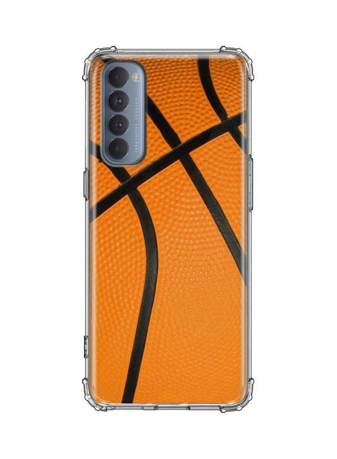 Protective Case Cover For Oppo Reno4 Pro 4G Orange/Black