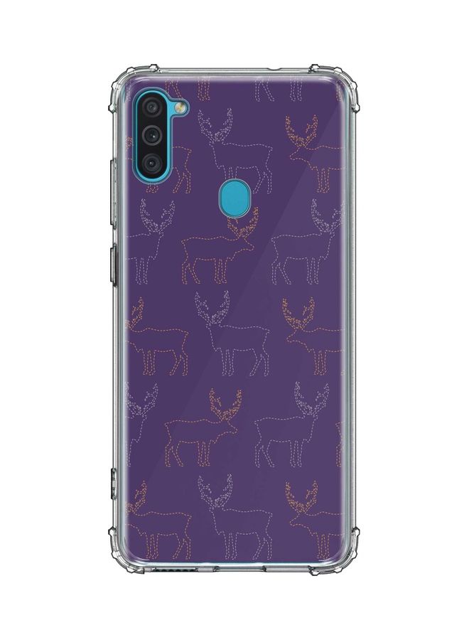 Stylizedd Protective Case Cover for Samsung Galaxy M 11 Purple/Orange