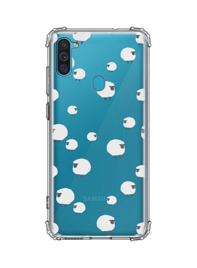 Stylizedd Protective Case Cover For Samsung Galaxy M11 Clear/White 