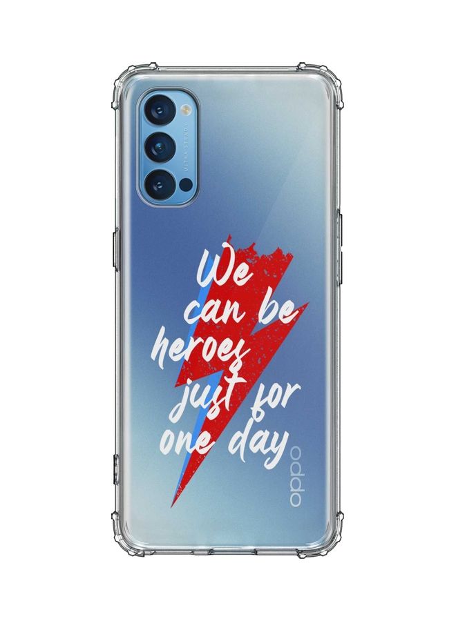 Protective Case Cover for Oppo Reno4 4G - We can be Heroes Multicolour