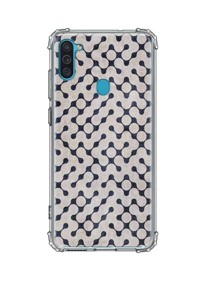 Stylizedd Connect The Dots Printed Protective Case Cover for Samsung Galaxy M11 Beige/Black