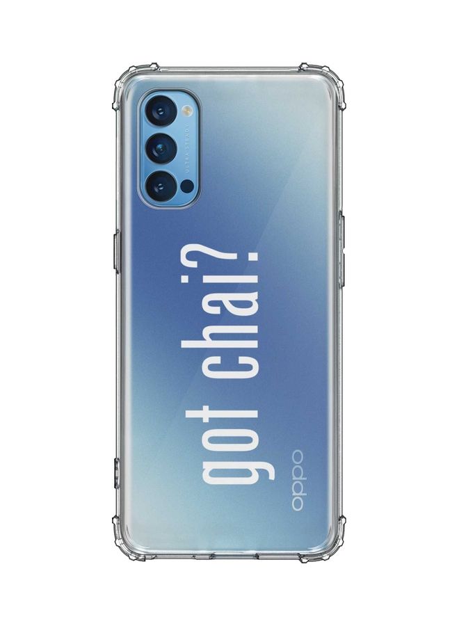 غطاء حماية واقٍ لهاتف أوبو رينو 4 4G شفاف
