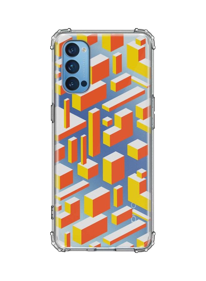 Stylizedd Protective Case Cover For Oppo Reno4 4G Multicolour