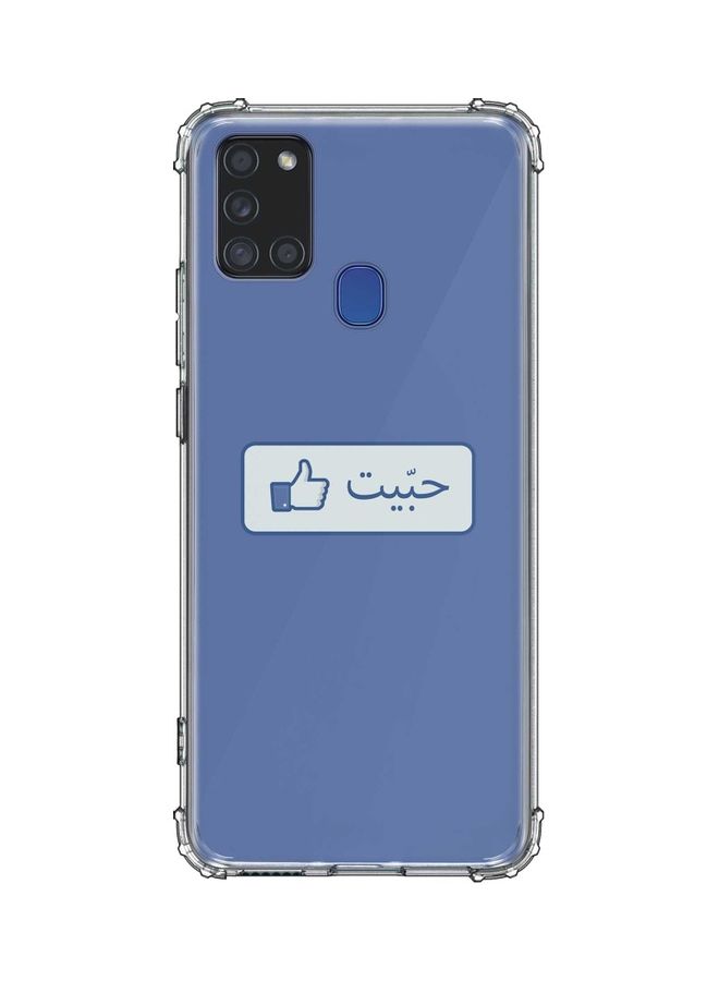 Stylizedd Stylizedd  Classic Clear Case for Samsung Galaxy A21s Soft Anti Drop Airbag TPU Gel Thin Transparent Flexible Shockproof Cover [ Designed for Samsung Galaxy A21s ] - Like Multicolour