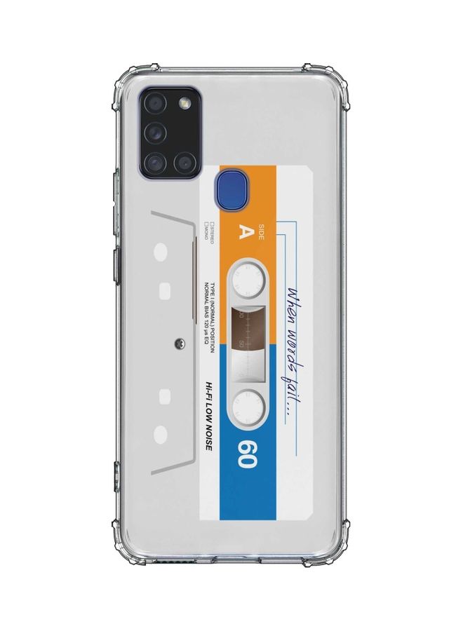 When Words Fail Protective Case Cover For Samsung Galaxy A21S Multicolour