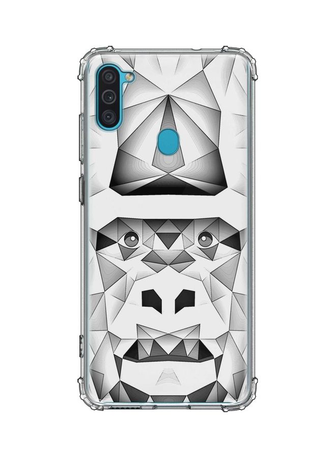 غطاء حماية واقٍ لهاتف سامسونج جالاكسي M11 رمادي / أبيض / أسود