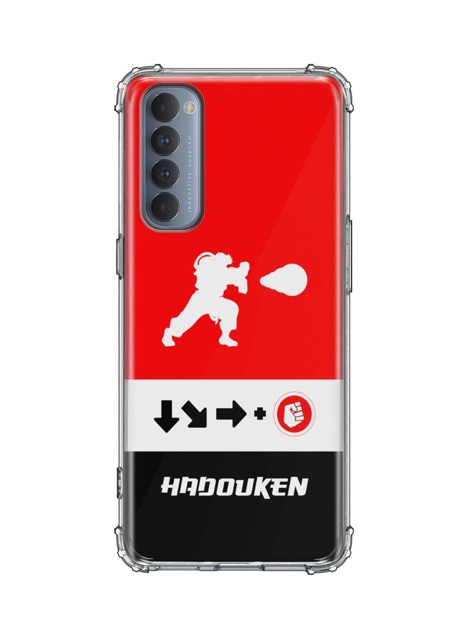 Stylizedd Hadouken Protective Case Cover For  Oppo Reno 4 Pro 4G Multicolour