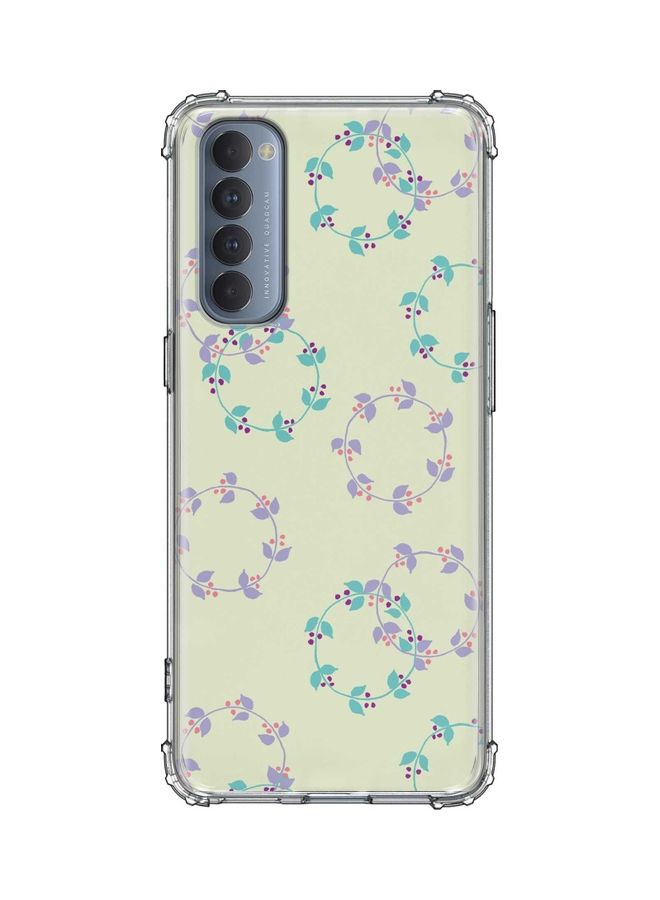Stylizedd Floral Wreath Protective Case Cover For Oppo Reno4 Pro 4G Multicolour