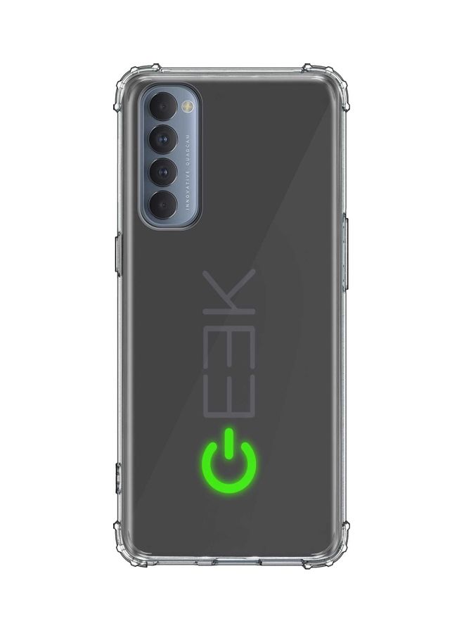 Stylizedd Geek On Protective Case Cover For  Oppo Reno4 Pro 4G Black