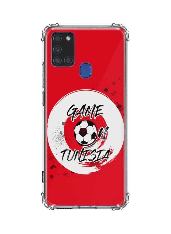 Game On Tunisia Protective Case Cover For Samsung Galaxy A21s Multicolour