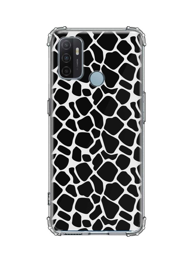 Stylizedd Protective Case Cover For Oppo A53 White/Black 