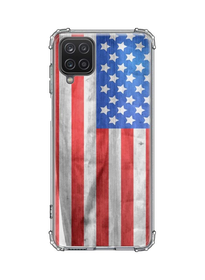 Stylizedd Protective Case For Samsung Galaxy A12 Usa Grunge Flag 