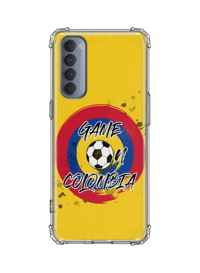 Stylizedd - Protective Clear Case Cover for Oppo Reno4 Pro- Game on Colombia Multicolour - Image 1