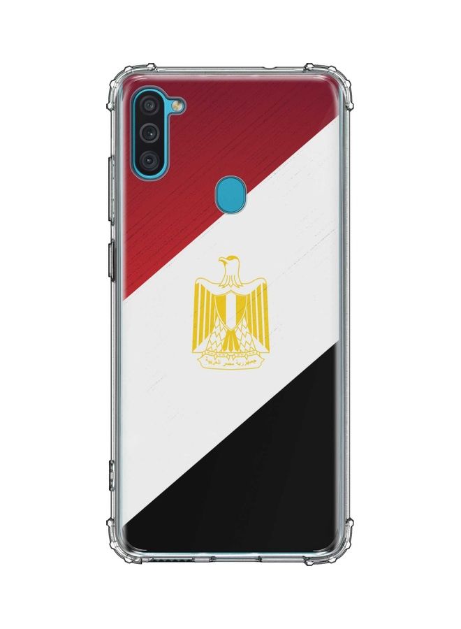 غطاء حماية بطبعة علم مصر لهاتف سامسونج جالاكسي M11 متعدد الألوان