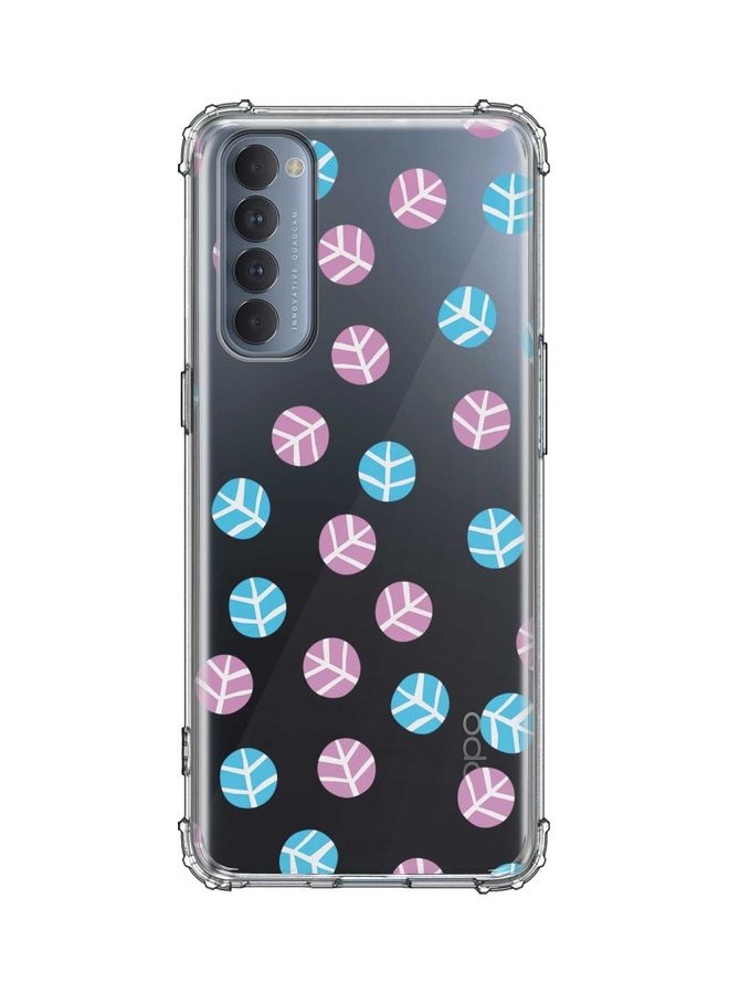 Stylizedd Protective Case Cover for Oppo Reno4 Pro 4G - Bubbly Flakes Multicolour