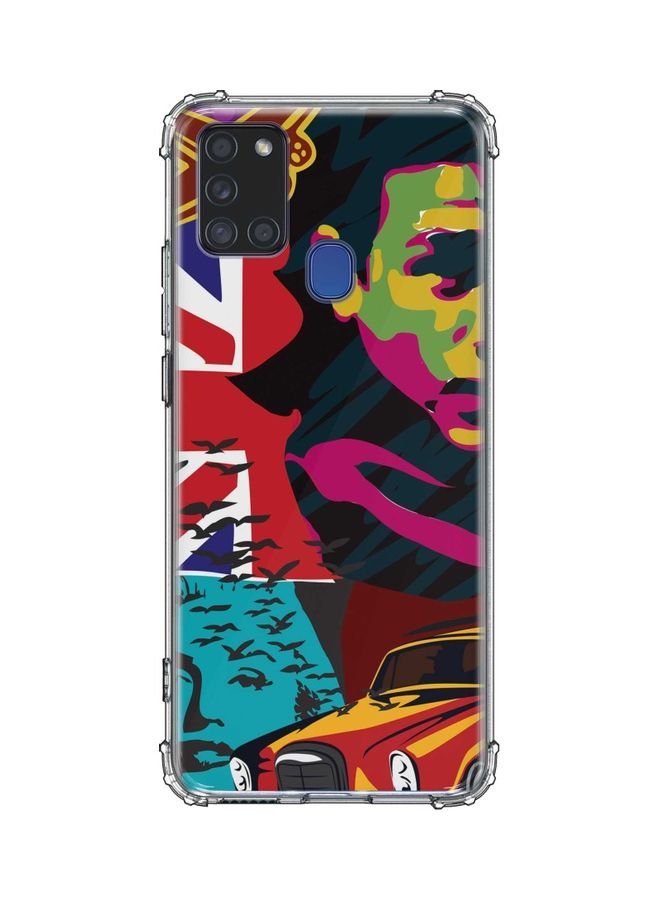 Retro Spy Protective Case Cover For Samsung Galaxy A21s Multicolour