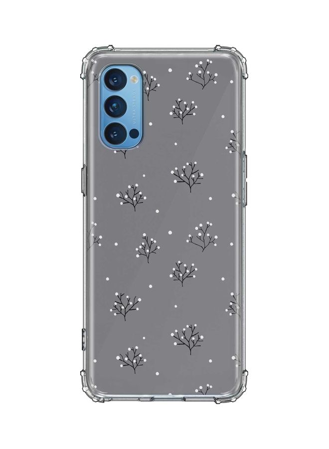 Stylizedd Protective Case Cover for Oppo Reno 4 Grey/Black