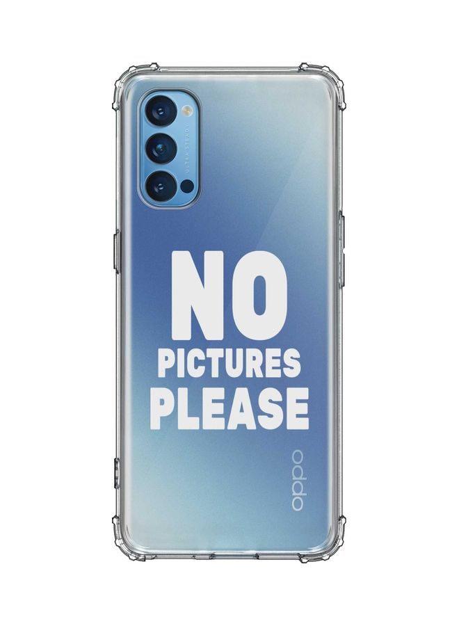 Stylizedd Protective Case Cover for Oppo Reno 4 4G Clear/White