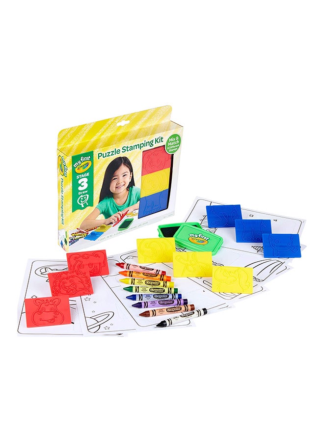 Crayola My First Puzzle Stampers, Stage 3 -Assorted, Multicolour, CY81-1466 Multicolour - Image 1