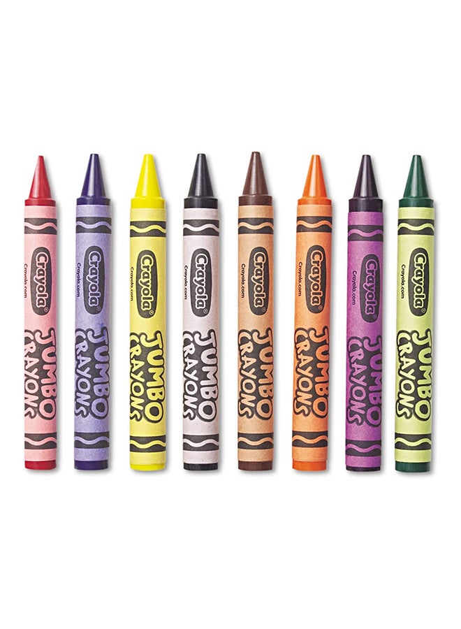 كرايولا مجموعة أقلام تلوين كبيرة من 8 قطع 11.43x7.14x1.91سم - Image 2