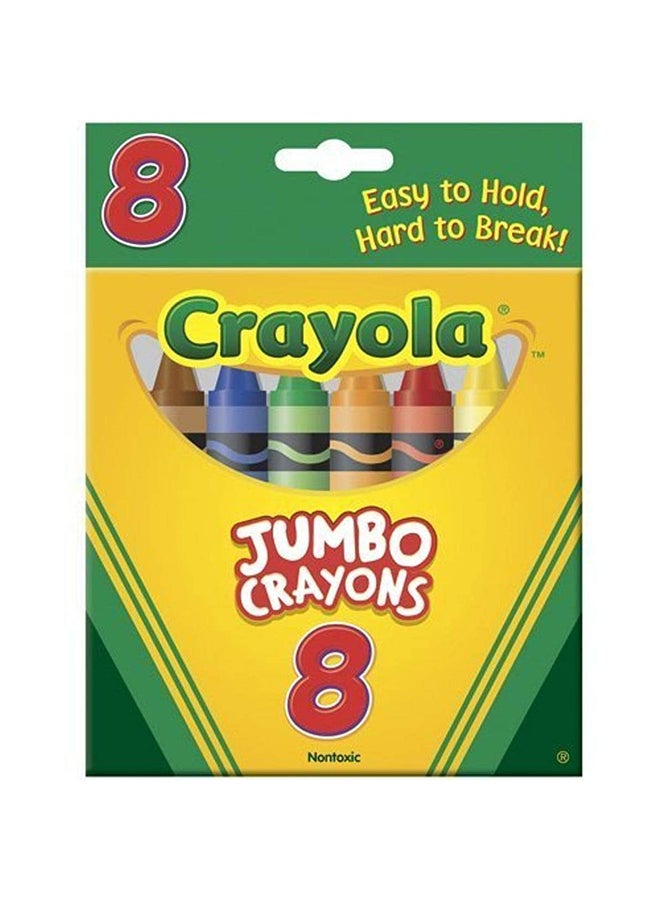 كرايولا مجموعة أقلام تلوين كبيرة من 8 قطع 11.43x7.14x1.91سم - Image 1