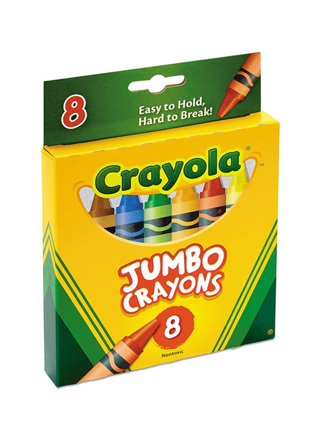 كرايولا مجموعة أقلام تلوين كبيرة من 8 قطع 11.43x7.14x1.91سم - Image 3