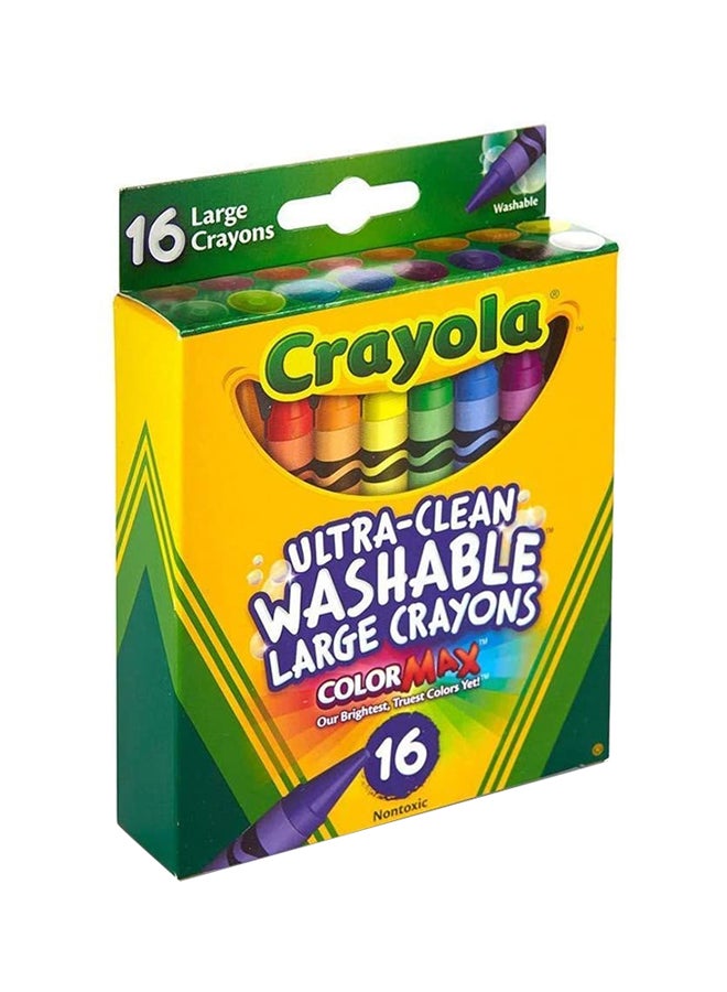 كرايولا أقلام تلوين كبيرة قابلة للغسل فائقة النظافة من  16 قطعة 11.43x7.14x1.91سم - Image 3
