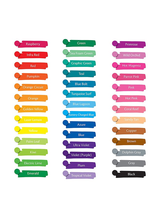 Crayola 40 Piece Ultra-Clean Washable Assorted, Broad Line 27.94x10.64x1.91cm - Image 2