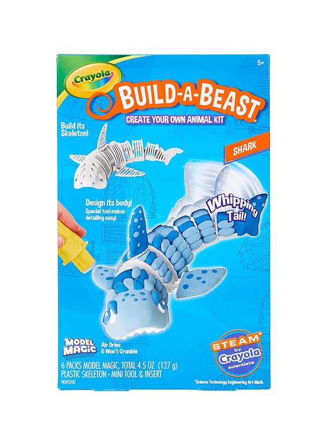 كرايولا لعبة بيلد أبيست بتصميم سمكة قرش 27.31x19.69x1.78سم - Image 1