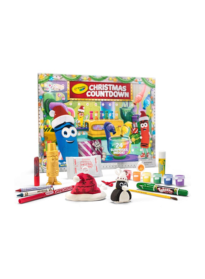 Christmas Countdown Advent Calendar, Multicolour 5.08 X 44.14 X 33.98cm