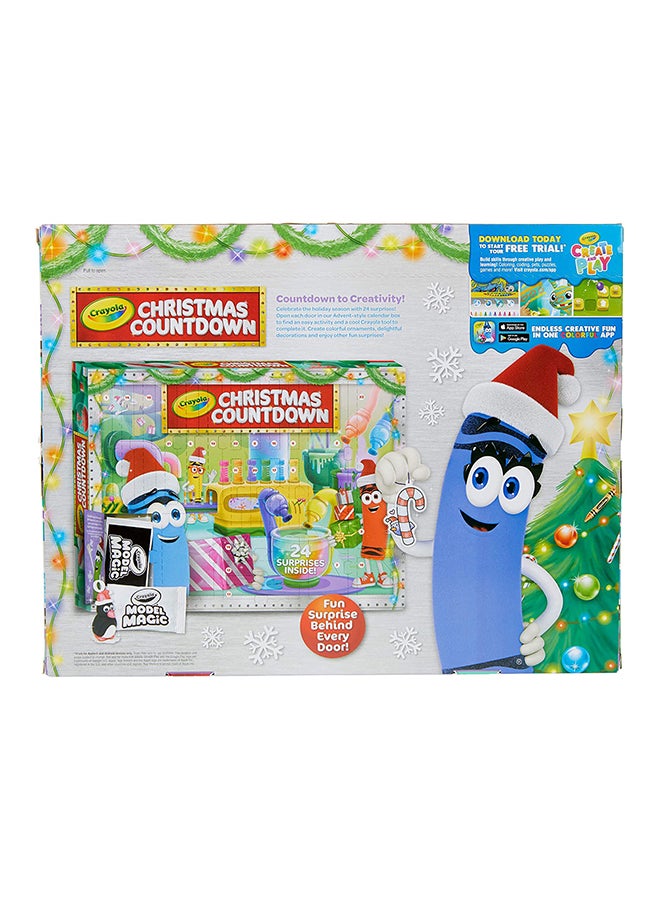 Christmas Countdown Advent Calendar, Multicolour 5.08 X 44.14 X 33.98cm