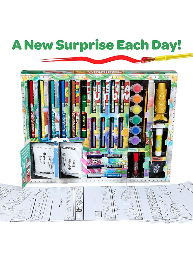 Christmas Countdown Advent Calendar, Multicolour 5.08 X 44.14 X 33.98cm