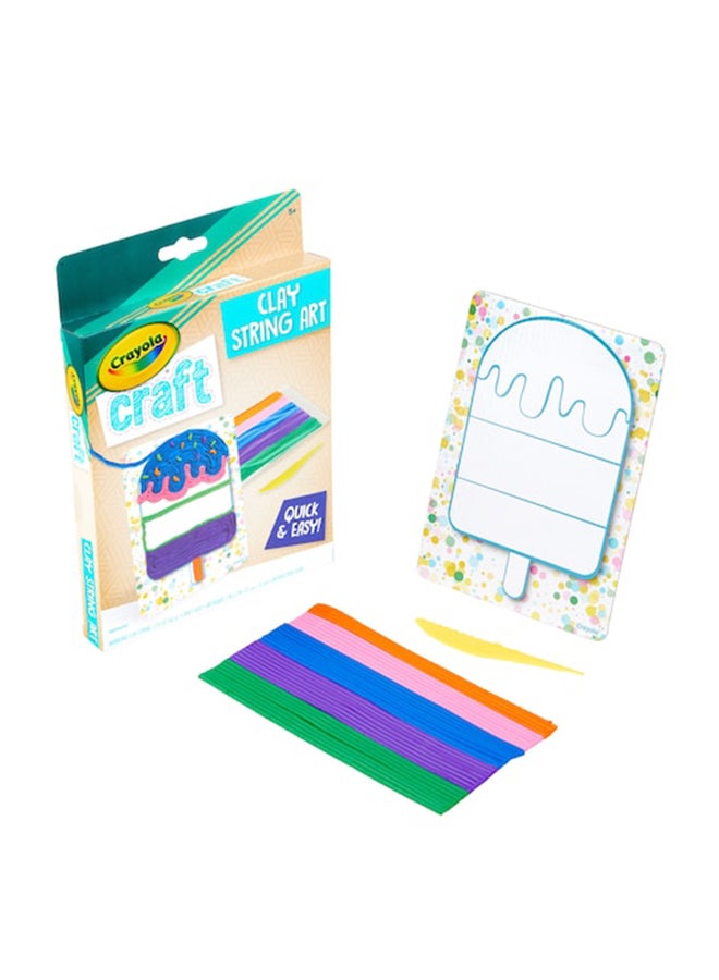 كرايولا لعبة معجون التشكيل بفن الخيوط بنمط آيس كريم 12*17سم - Image 2