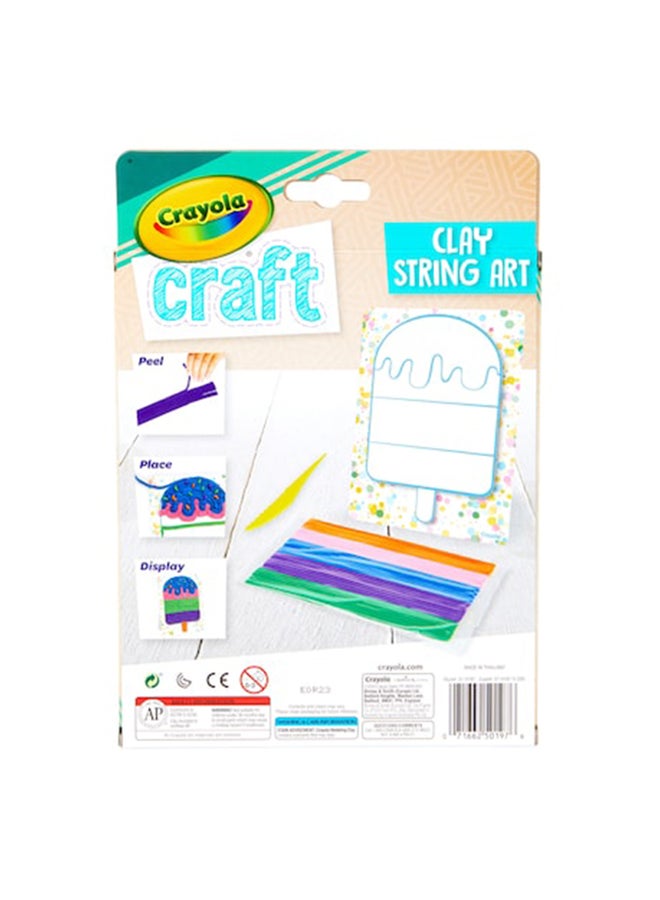 كرايولا لعبة معجون التشكيل بفن الخيوط بنمط آيس كريم 12*17سم - Image 3