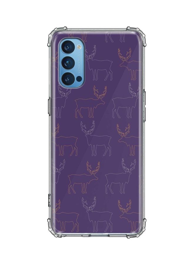 Stylizedd Protective Case Cover for Oppo Reno4 Purple