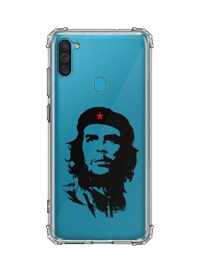 غطاء حماية بطبعة تشي جيفارا لهاتف سامسونج جالاكسي M11 شفاف/ أسود