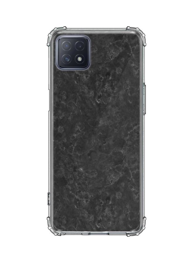 Stylizedd Marble Texture Protective Case Cover For Oppo A73 5G / A72 5G Black 