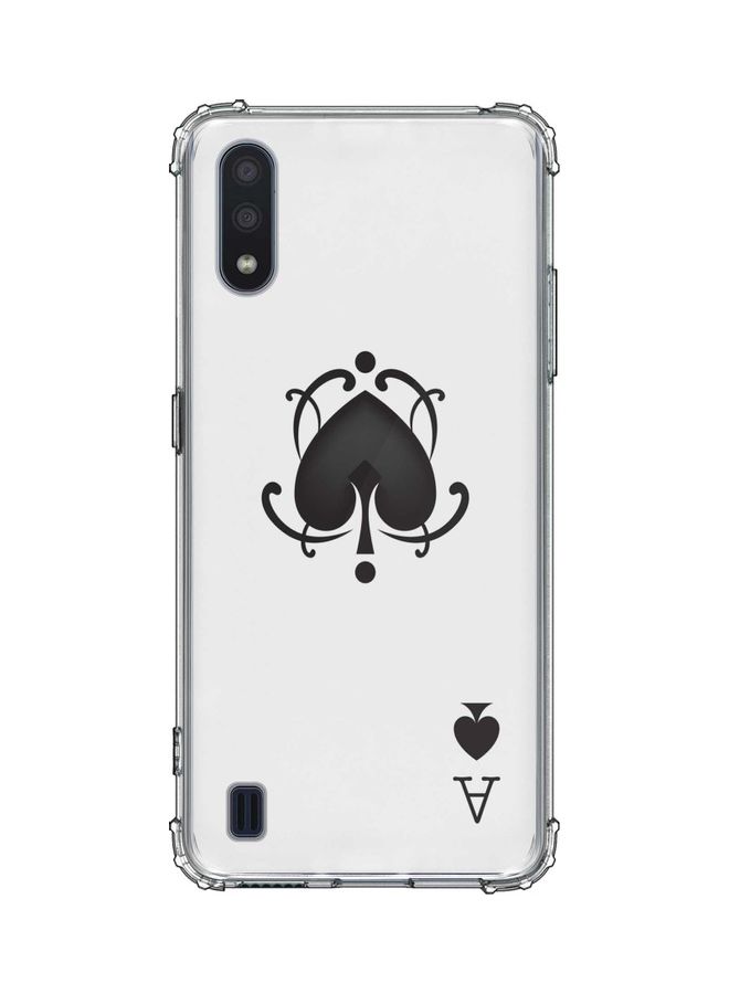 ستايلايزد غطاء حماية واقٍ لهاتف سامسونج جالاكسي M01 أبيض/ أسود