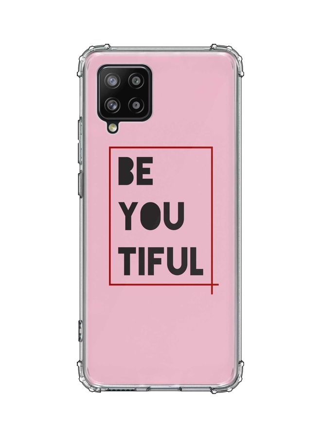Stylizedd Protective Case Cover for Samsung Galaxy A42 Pink/Black