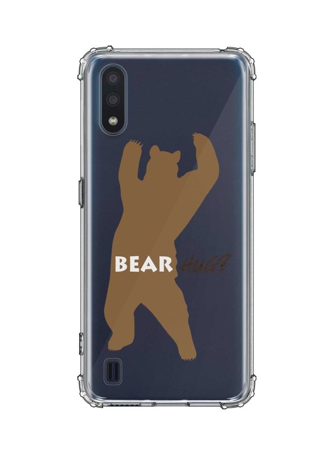 ستايلايزد غطاء حماية كلاسيك شفاف لهاتف سامسونج جالاكسي M01 عناق الدب.