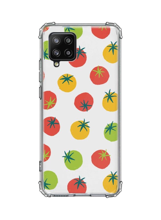 غطاء حماية واقٍ بطبعة ثمرات طماطم بألوان مختلفة لهاتف سامسونج جالاكسي A42 5G متعدد الألوان