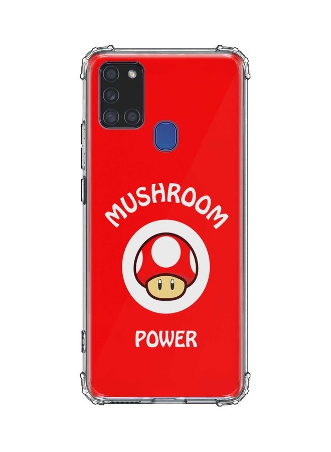 Mushroom Power Protective Case Cover For Samsung Galaxy A21S Multicolour