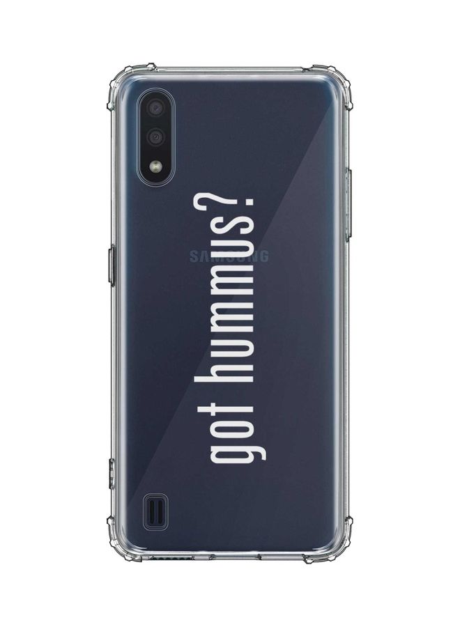 ستايلايزد غطاء حماية واقٍ بطبعة عبارة "?Got Hummus" لهاتف سامسونج جالاكسي M01 متعدد الألوان